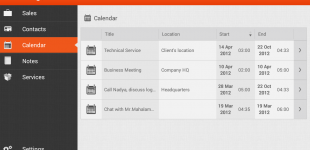 Calendar Androidtablet
